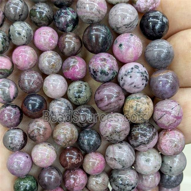 Natural Sugilite Beads Smooth Round Pink