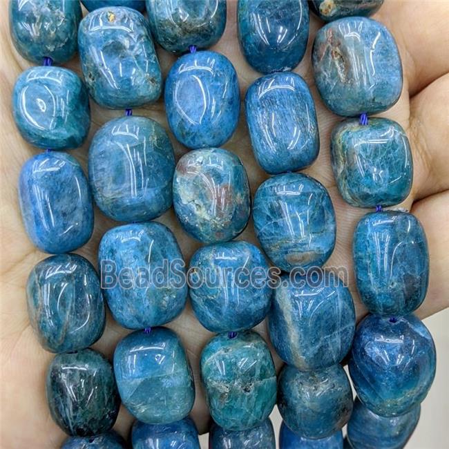 Natural Apatite Nugget Beads Blue Freeform