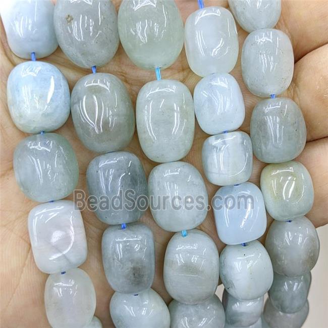 Natural Blue Aquamarine Beads Nugget Freeform