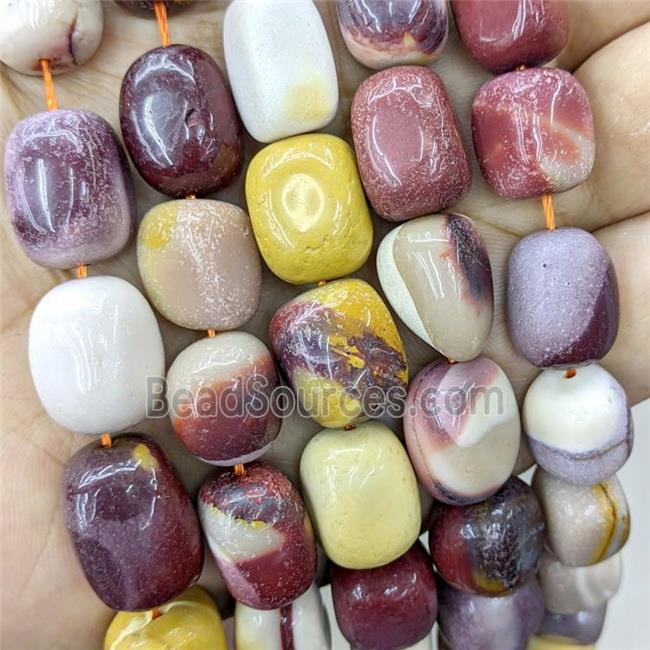 Natural Mookaite Nugget Beads Freeform Multicolor