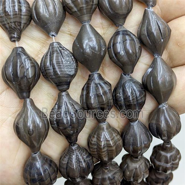 Chocolate Wood Jasper Melons Beads