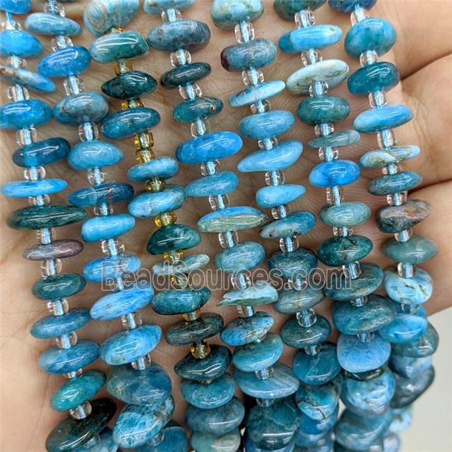 Natural Blue Apatite Chip Beads Freeform