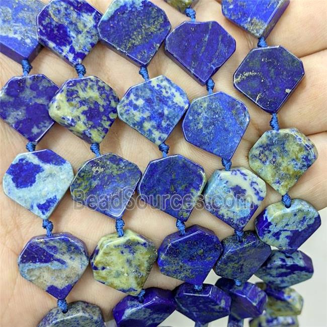 Natural Blue Lapis Lazuli Heart Beads