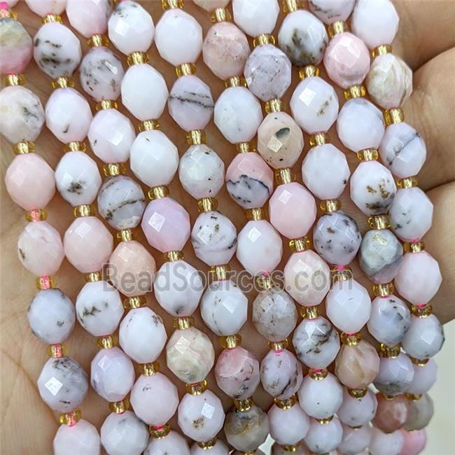 Natural Pink Opal Beads Faceted Rice