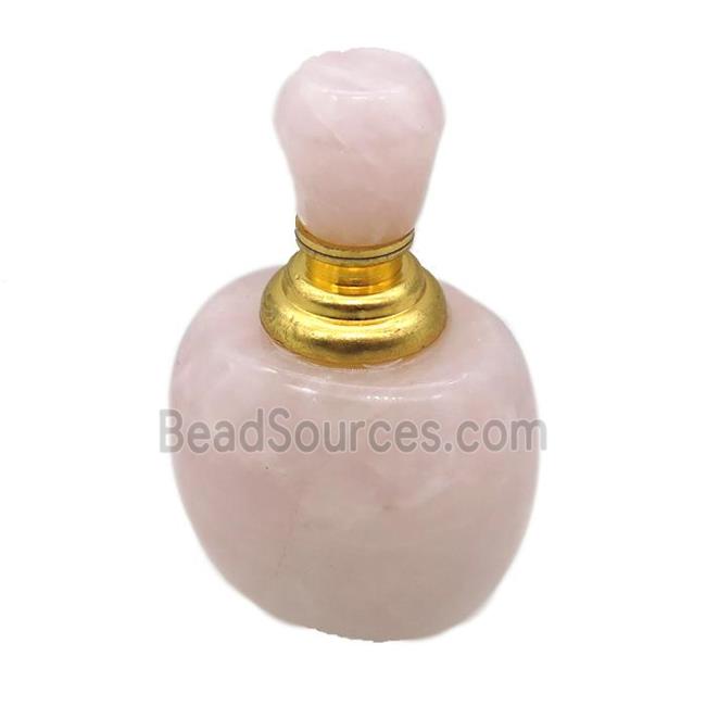 Rose Quartz perfume bottle charm without hole