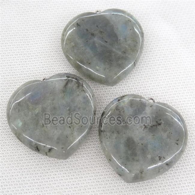 Labradorite heart pendant