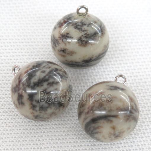 round Hetian Jade ball pendant