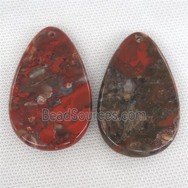 Red Jasper teardrop pendant