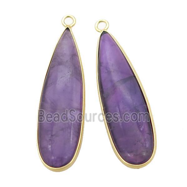 Amethyst teardrop pendant