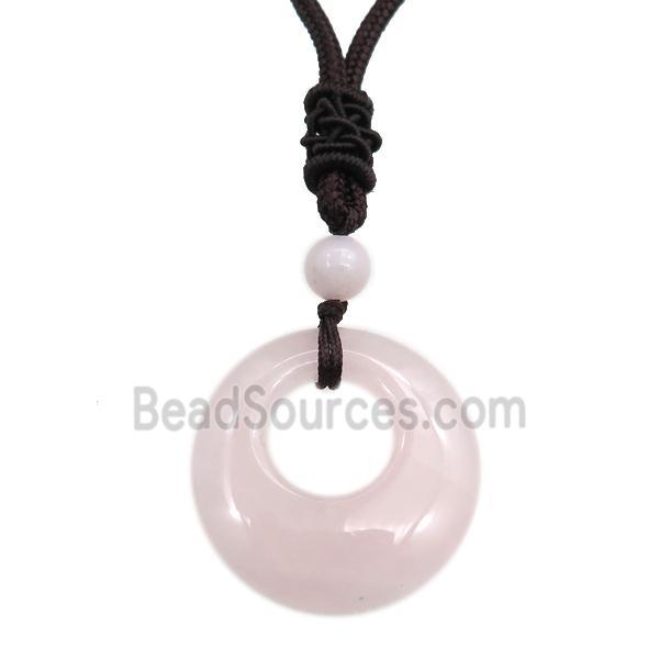 rose quartz necklace