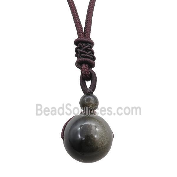 obsidian necklace