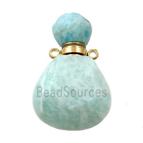green Amazonite perfume bottle pendant