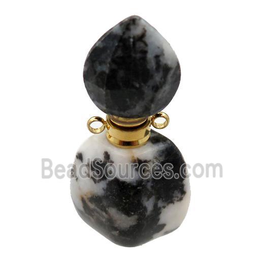 zebra Jasper perfume bottle pendant