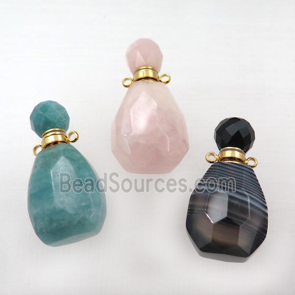 mix Gemstone perfume bottle pendant