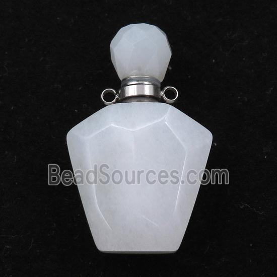white Jasper perfume bottle pendant