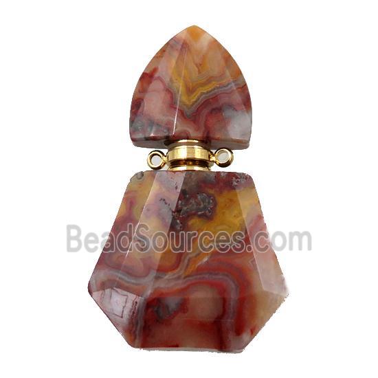 Crazy Agate perfume bottle pendant