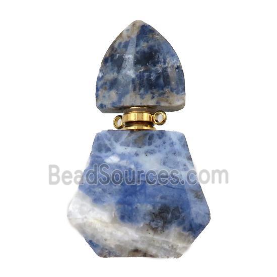 blue Sodalite perfume bottle pendant