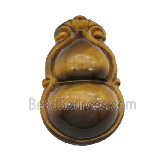 Tiger Eye Stone gourd pendant