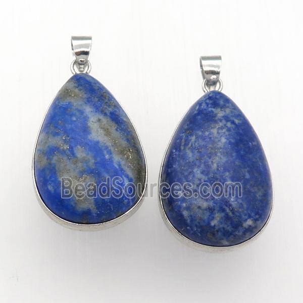 blue Lapis Lazuli Teardrop Pendant