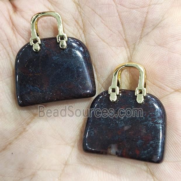 Poppy Jasper bag pendant