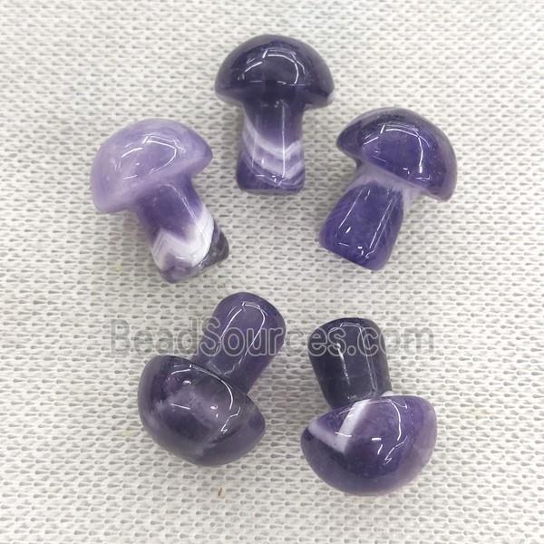 Amethyst mushroom charm without hole