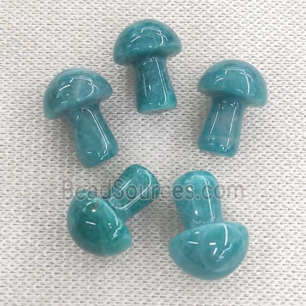 green Russian Amazonite mushroom, no hole