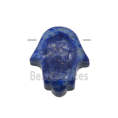 blue Lapis Lazuli hamsahand pendant