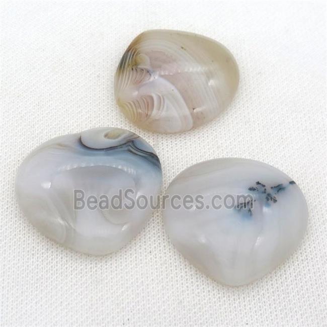 natural Agate teardrop pendant