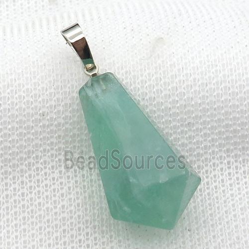 green Fluorite pendulum pendant