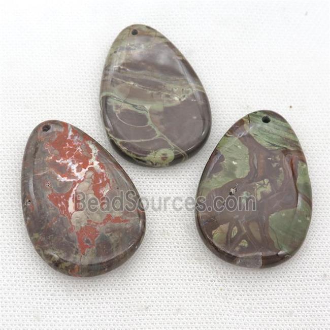 Ocean Jasper teardrop pendant