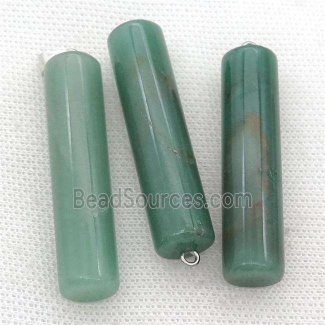 green Aventurine column pendant