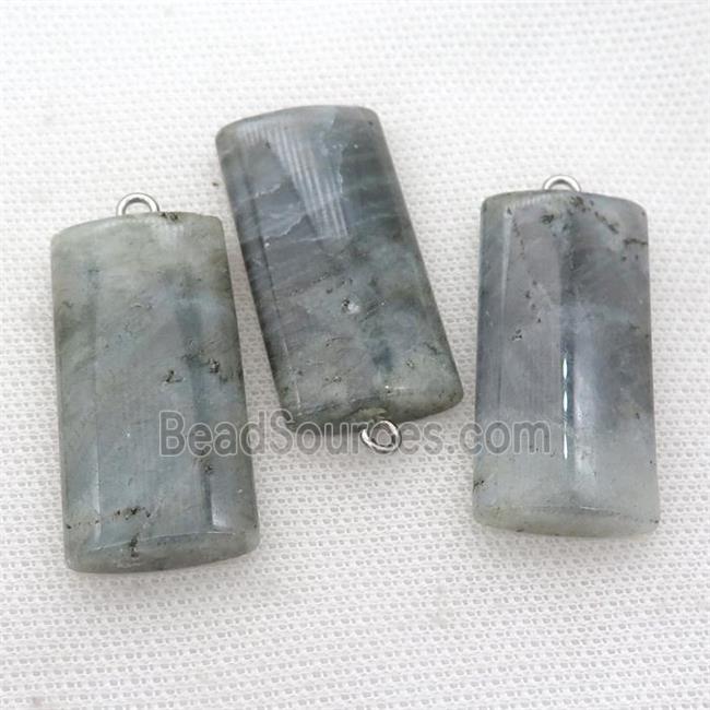 Labradorite rectangle pendant