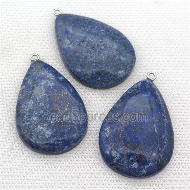 blue Lapis teardrop pendant