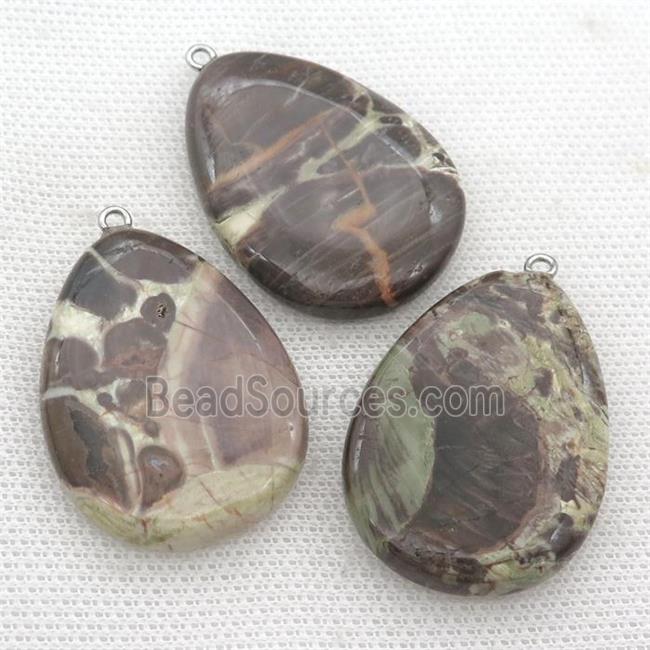 Ocean Jasper teardrop pendant