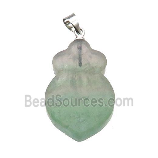 Fluorite Shield Pendant