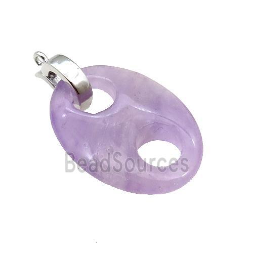 Amethyst Pignose Pendant