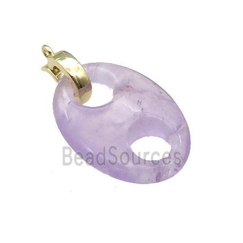 Amethyst Pignose Pendant