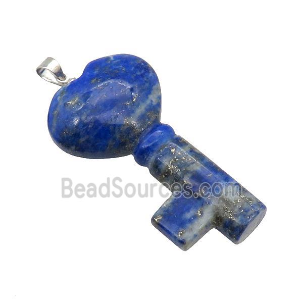 Blue Lapis Key Pendant