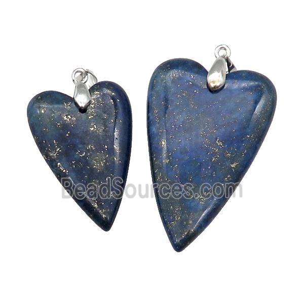 Blue Lapis Lazuli Heart Pendant