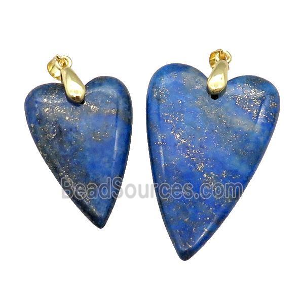 Blue Lapis Heart Pendant