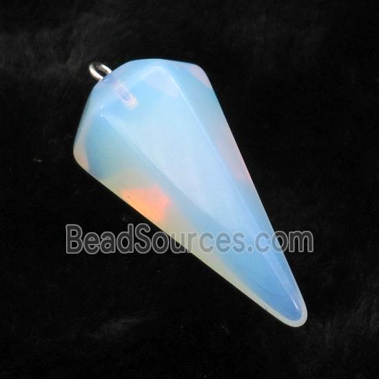 White Opalite Pendulum Pendant