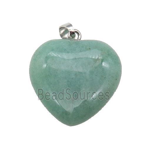 Green Aventurine Heart Pendant