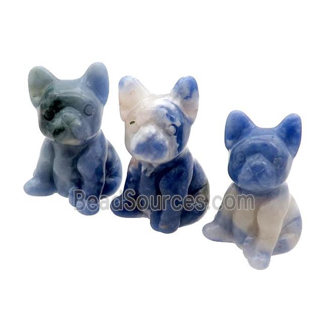 Blue Sodalite Dog No Hole