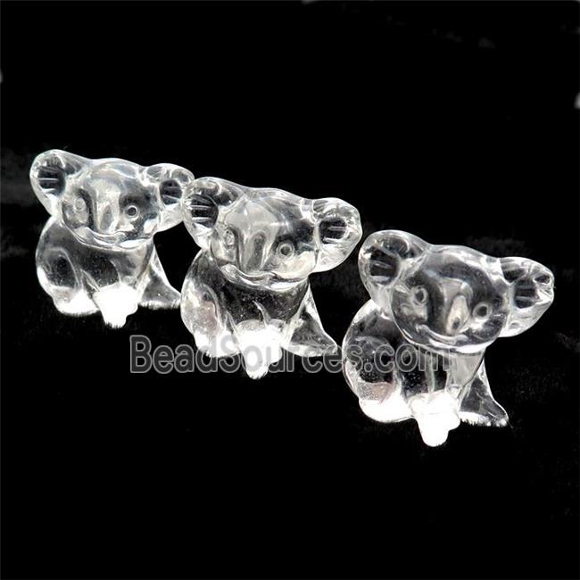 Clear Quartz Koala No Hole