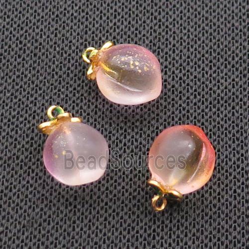 Red Acrylic Peach Pendant