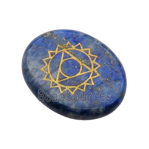 Mix Gemstone Oval Cabochon Chakra Pendant No Hole