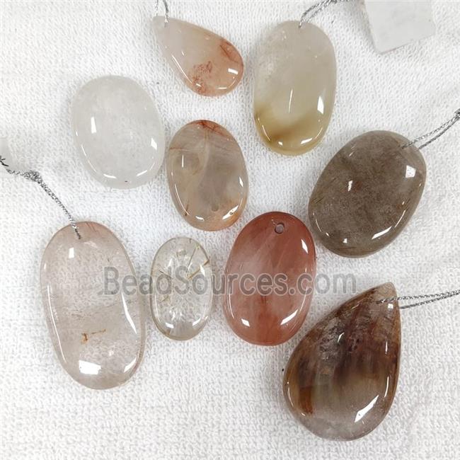 Mix Rutilated Quartz Pendant Mix Shape C-Grade