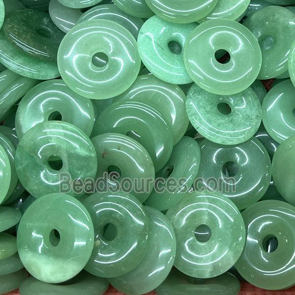 Natural Green Aventurine Donut Pendant