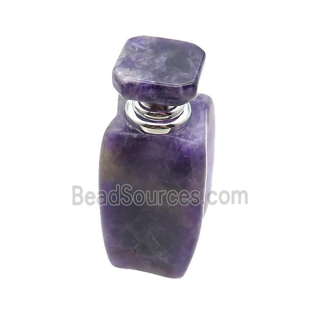 Puprle Amethyst Perfume Bottle Pendant