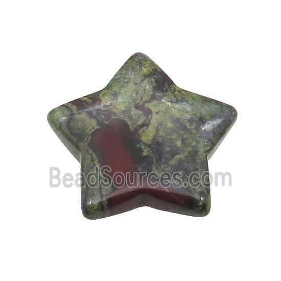 Dragon Bloodstone Star Pendant Undrilled